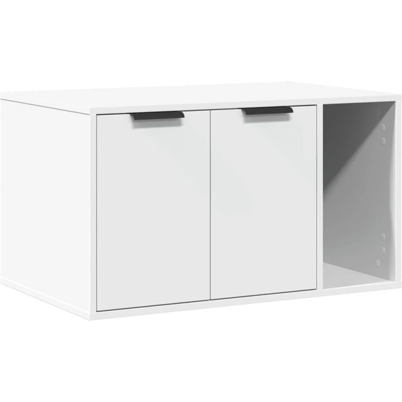 Toiletskjuler til kattebakke 80x50x45 cm - hvid