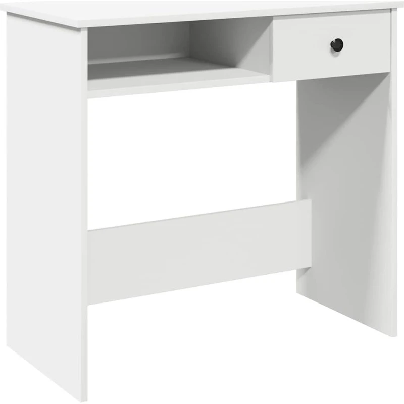 Hvidt skrivebord 80x40x75 cm i konstrueret træ