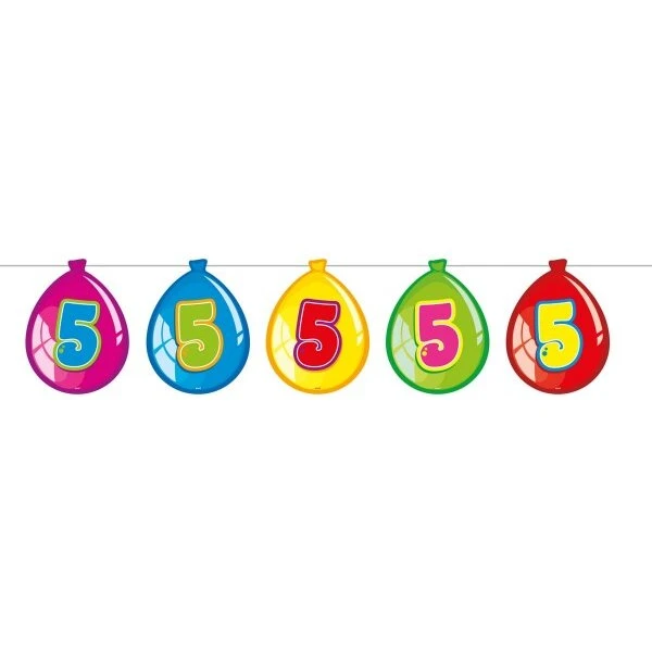 Sjov 5. fødselsdag krans 10 m