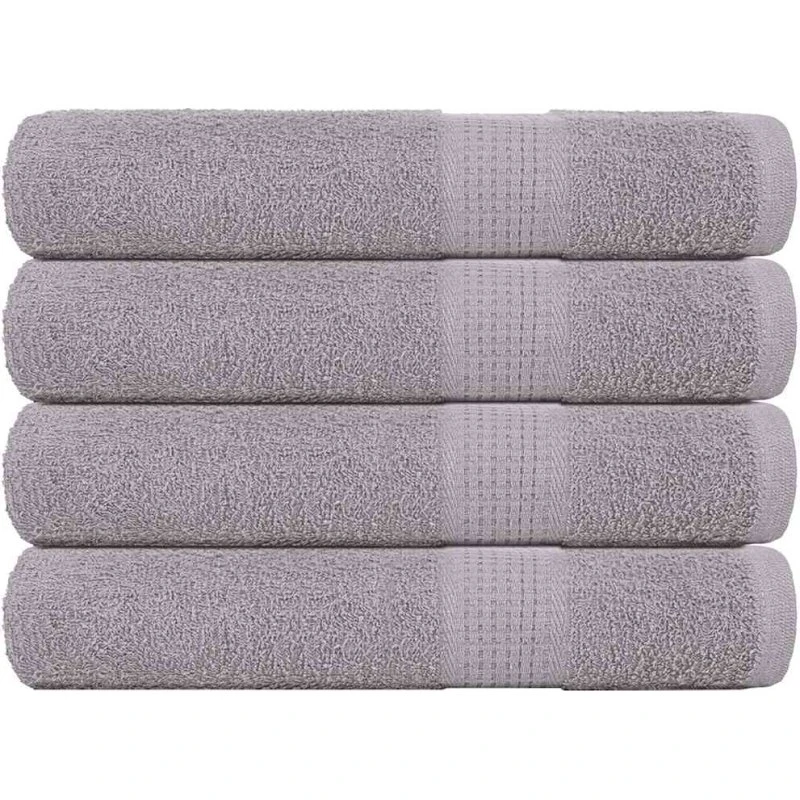 vidaXL saunahåndklæder FROGN 4 stk 80x200 cm grå