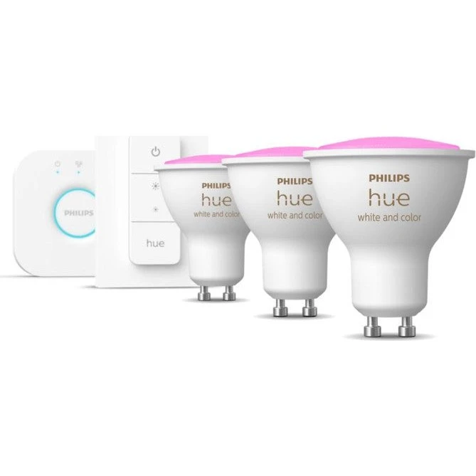 Philips Hue White & Color Ambiance Startsæt GU10 (3-pak)