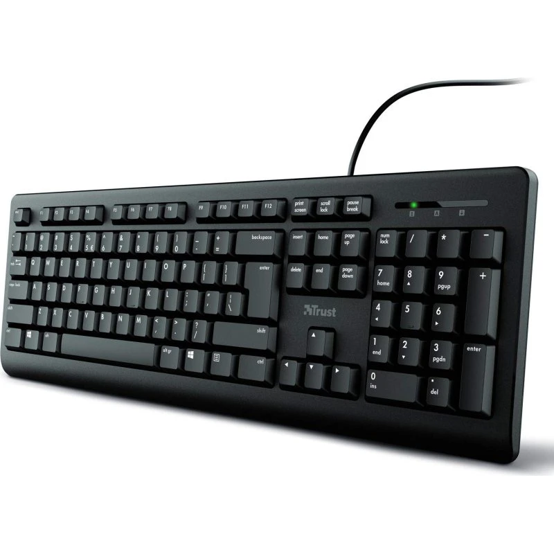 Trust Primo Nordisk fuldtastatur - Silent, kablet USB
