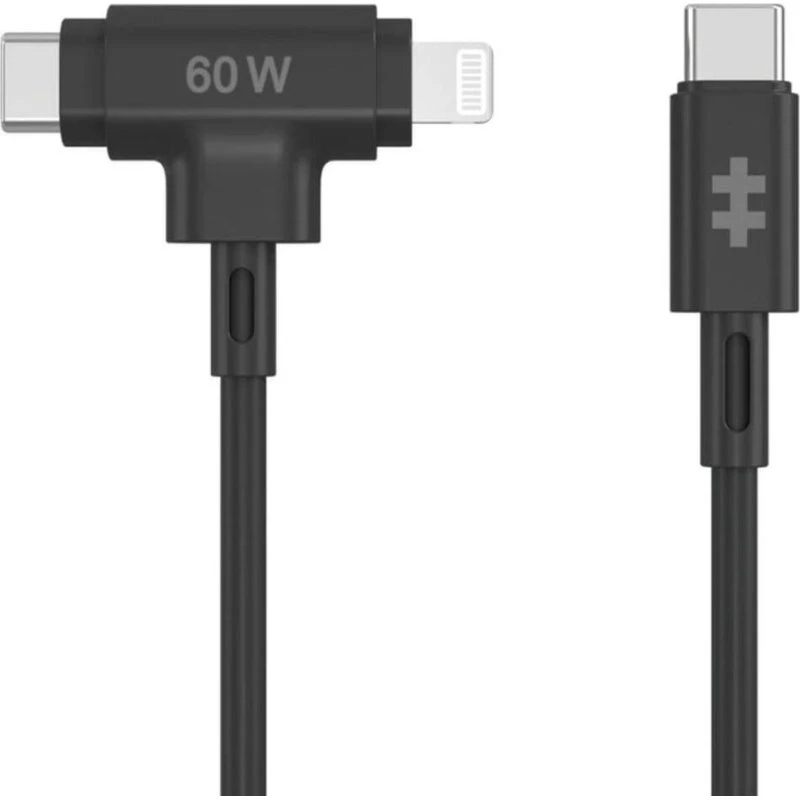 HyperJuice USB-C til Lightning kabel 1,5 m - Sort