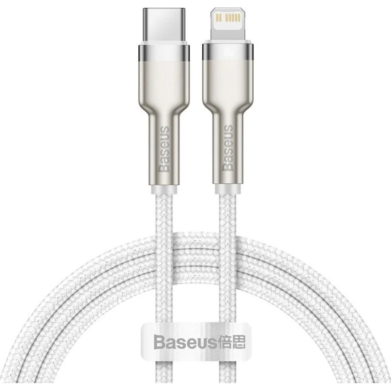 Baseus Cafule USB-C til Lightning-kabel 1 m, 20W (hvid)