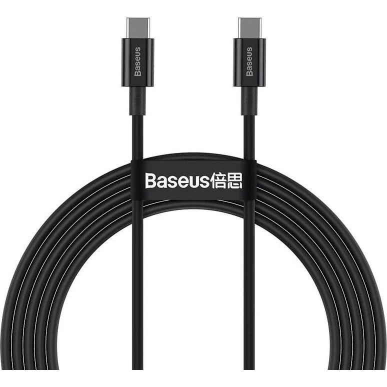 Baseus Superior USB-C til USB-C kabel 1 m, sort