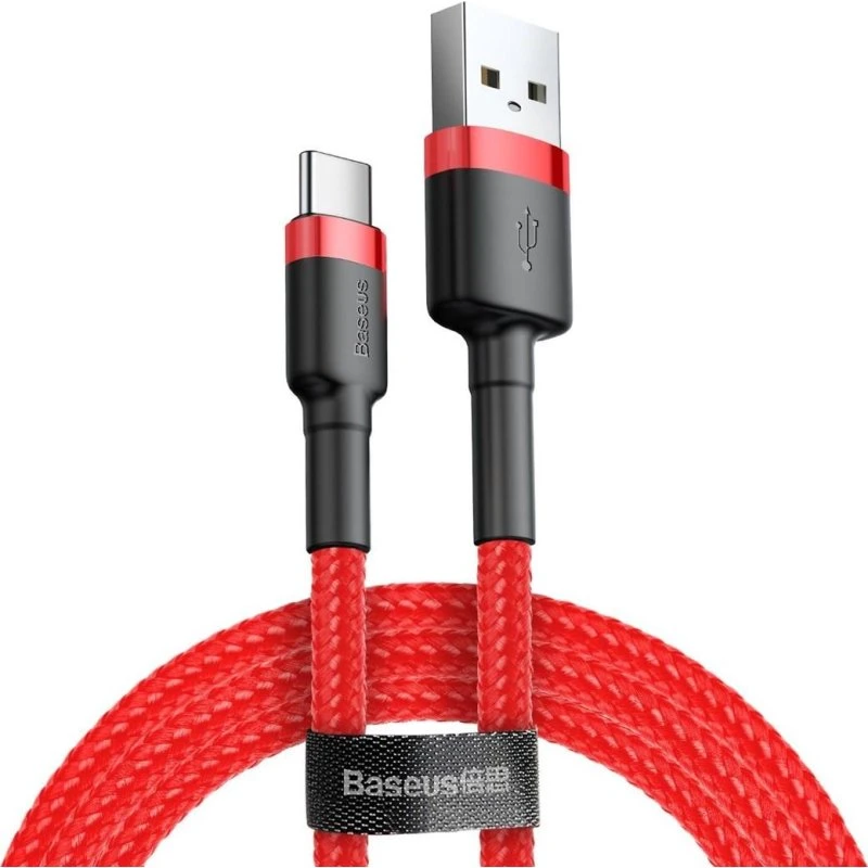 Baseus Cafule USB-A til USB-C kabel 0,5 m – rød