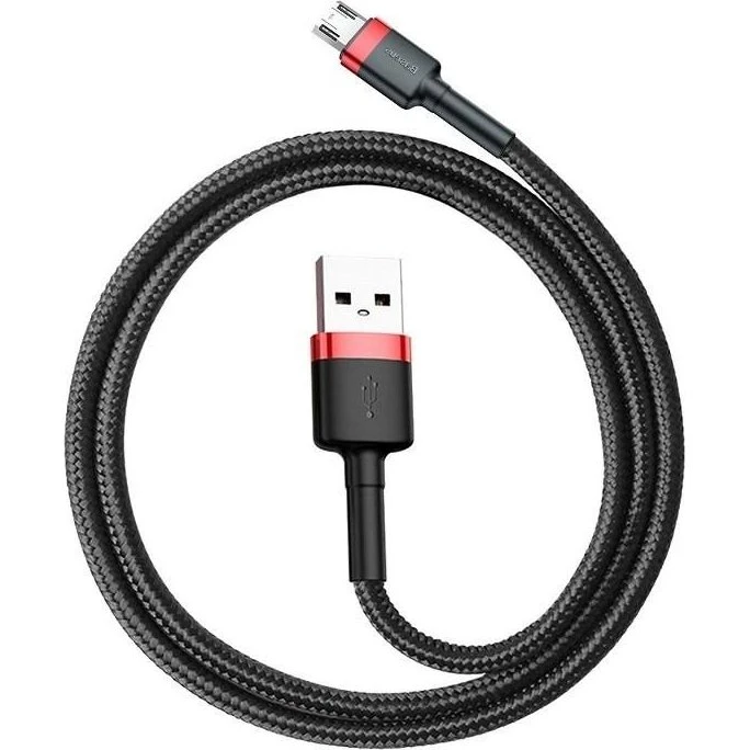 Baseus Cafule Micro USB-kabel 2 m – 1.5A rød/sort