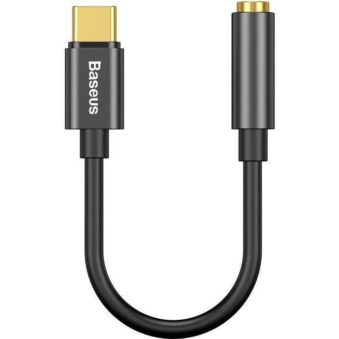 Baseus L54 USB-C til 3,5 mm jack adapter – sort