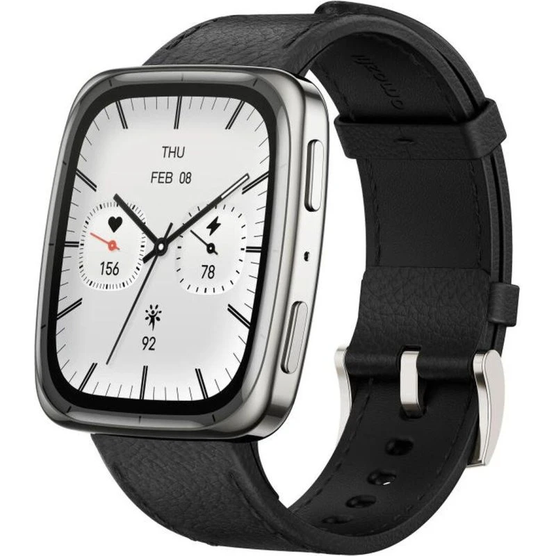 Amazfit Active 2 Square Smartwatch 1,75" - Sort stål