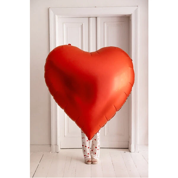 XXL Hjerteballon Rød 136×129 cm