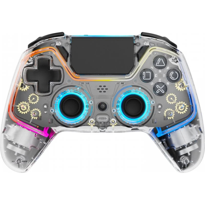 Deltaco Transparent Trådløs PS4/PC Controller