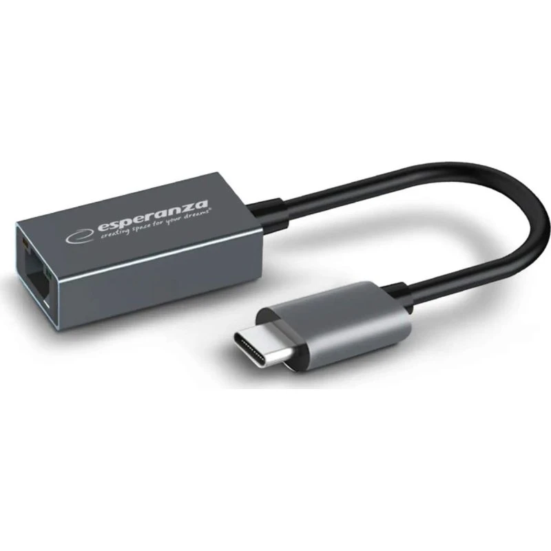 USB-C til Gigabit Ethernet-adapter (RJ45) – Grafit