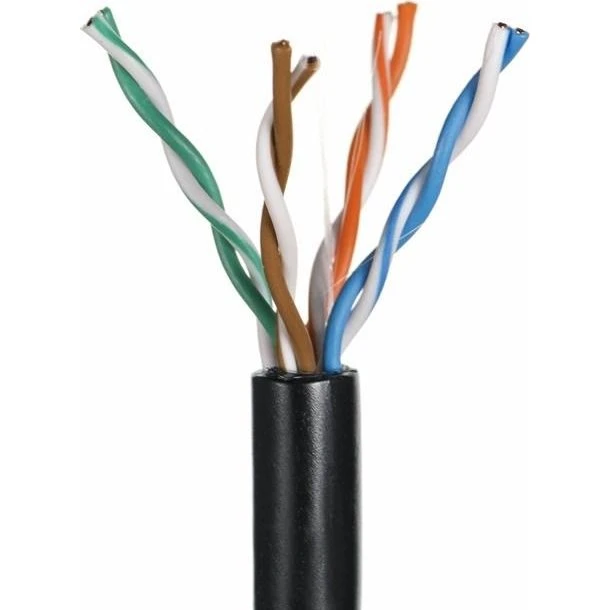 Q-LANTEC Cat5e U/UTP bulkkabel 305 m, sort