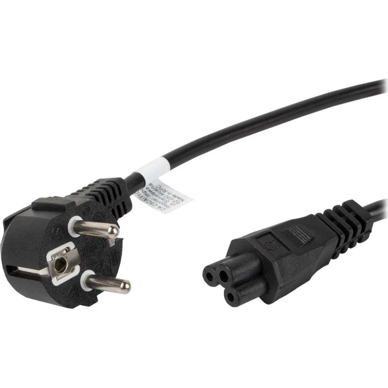 Lanberg Strømkabel IEC C5 (Mickey Mouse) 3 m - Sort