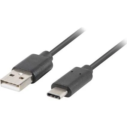 Lanberg USB-A til USB-C kabel 1 m – USB 2.0, sort