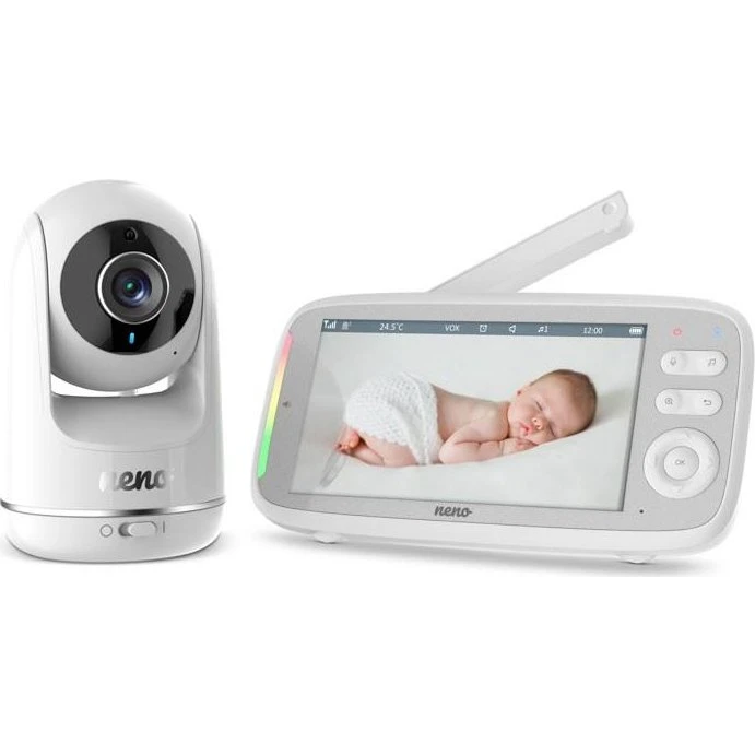 Neno Vista videobabyalarm 5" med drejeligt kamera