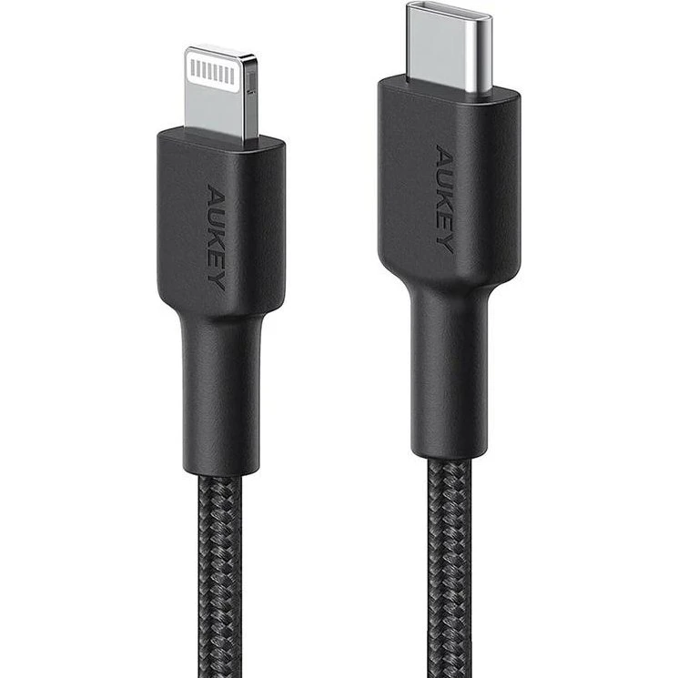 AUKEY 2 m USB-C til Lightning kabel (MFi) – Sort