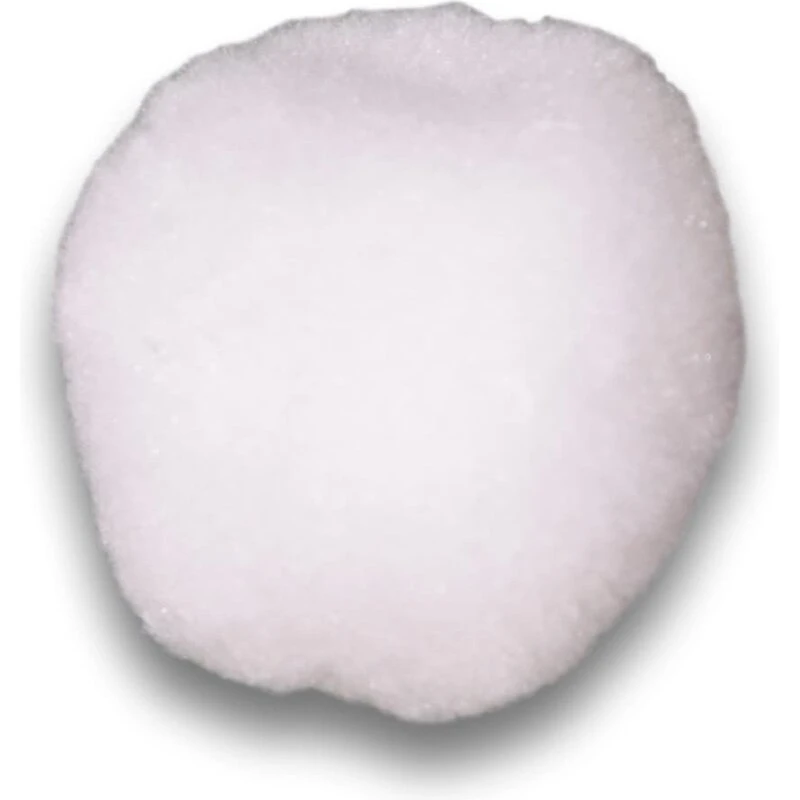 Pomponer 20 mm, hvide - 100 stk