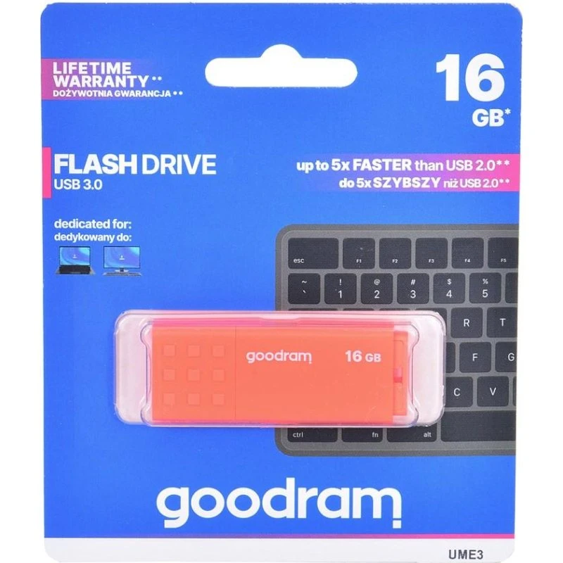 GOODRAM UME3 16 GB USB 3.2 Gen 1 - Orange