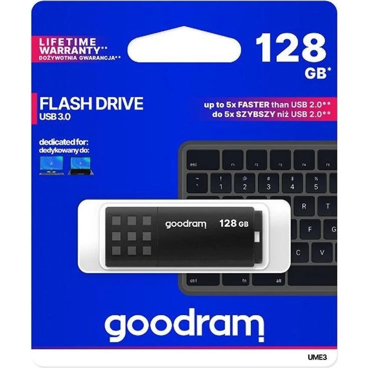 Goodram UME3 128GB USB 3.0 USB-A – Sort