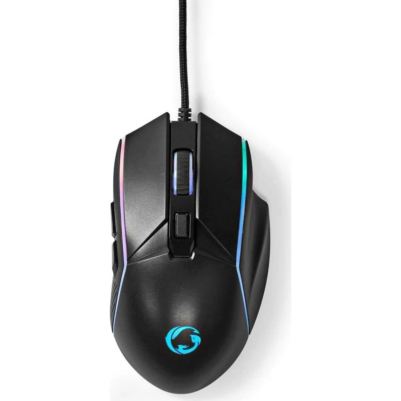 Nedis kablet gamingmus 6 knapper – justerbar DPI op til 7200