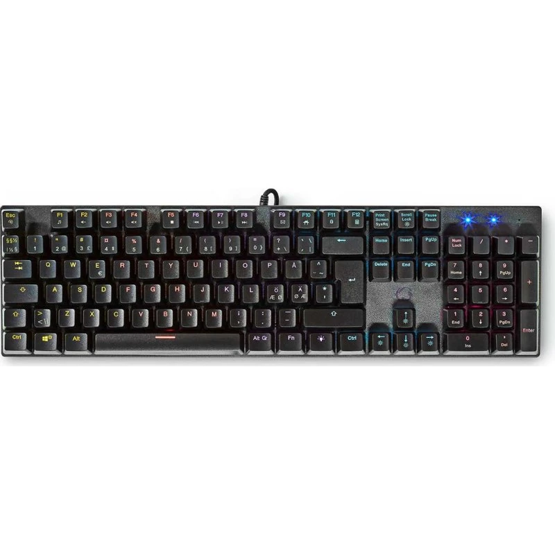 Nedis GKBDM110BKND Mekanisk Gamingtastatur (Nordisk, USB-A)