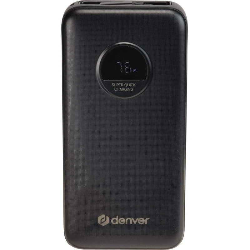 Denver PQC-20065 Powerbank 20.000 mAh 65W PD – Sort
