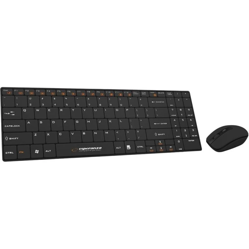 Esperanza EK122K Liberty – Trådløst tastatur & mus, sort