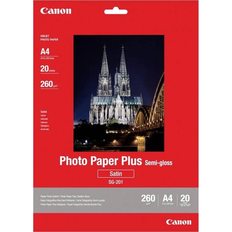 Canon SG-201 Fotopapir A4 260 g/m² Satin 20 ark