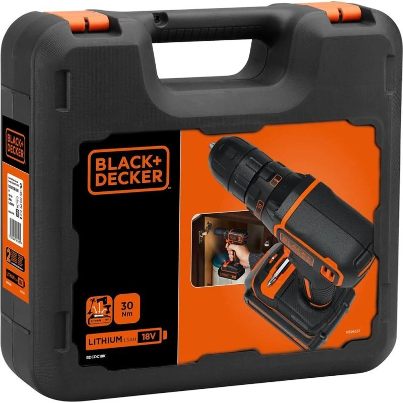 BLACK+DECKER BDCDC18K-QW 10,8V boremaskine/skrue 30 Nm