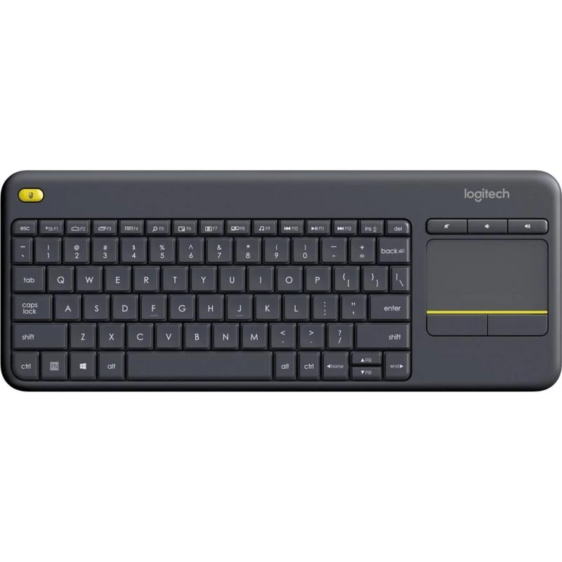 Logitech K400 Plus trådløst tastatur med touchpad (sort)