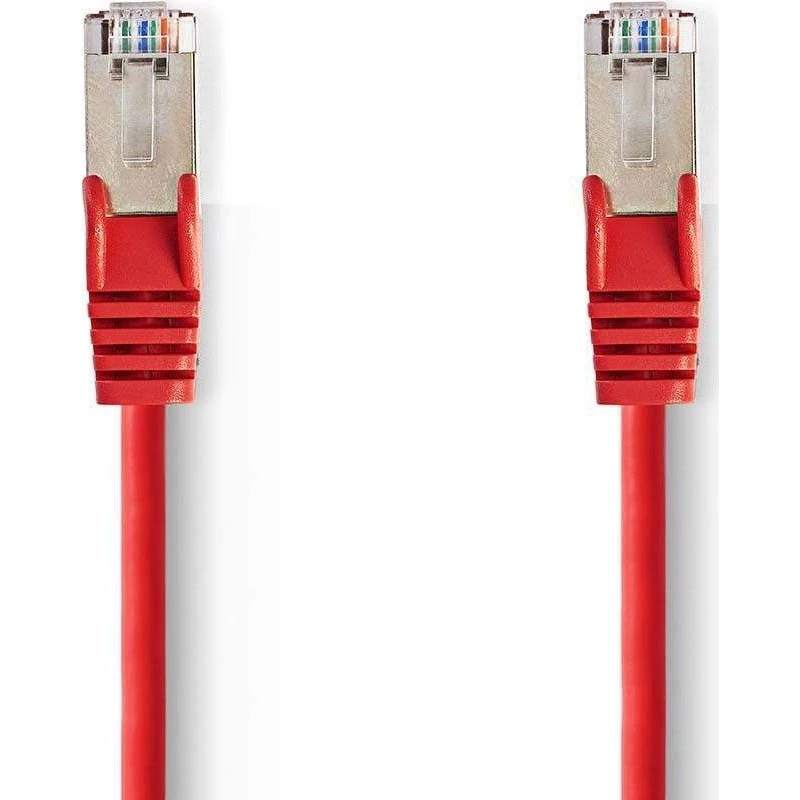 CAT5e SF/UTP netværkskabel RJ45 han–han 5 m (rød)