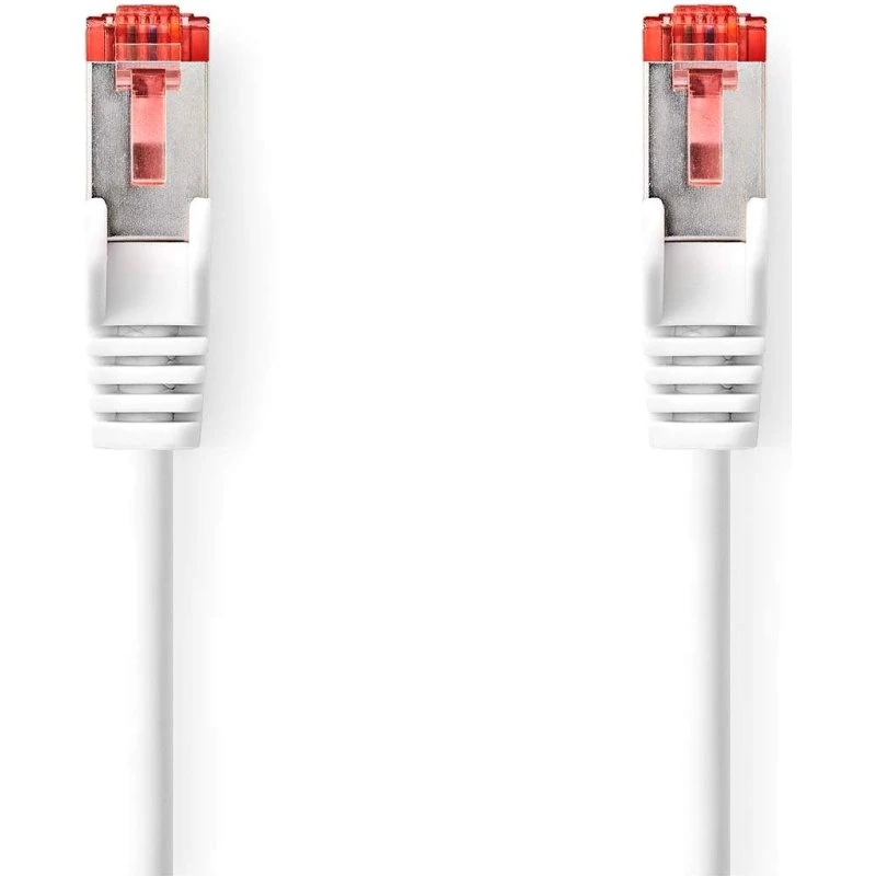 CAT6 S/FTP netværkskabel 10 m – hvid (LSZH)