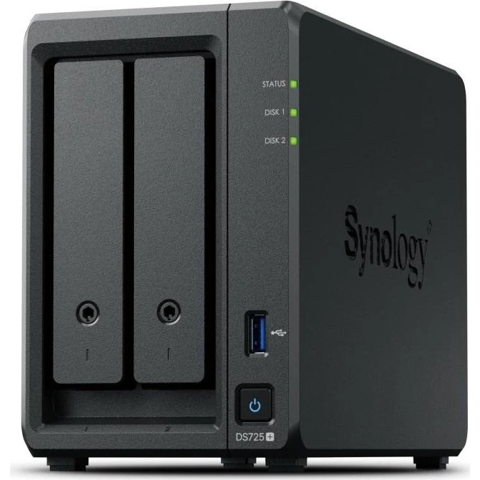 Synology DiskStation DS725+ 2-bay NAS (Ryzen R1600, 4GB)