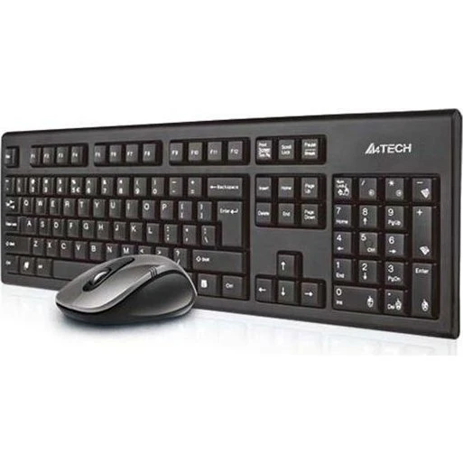 A4Tech 7100N Trådløst tastatur & mus (2.4 GHz)