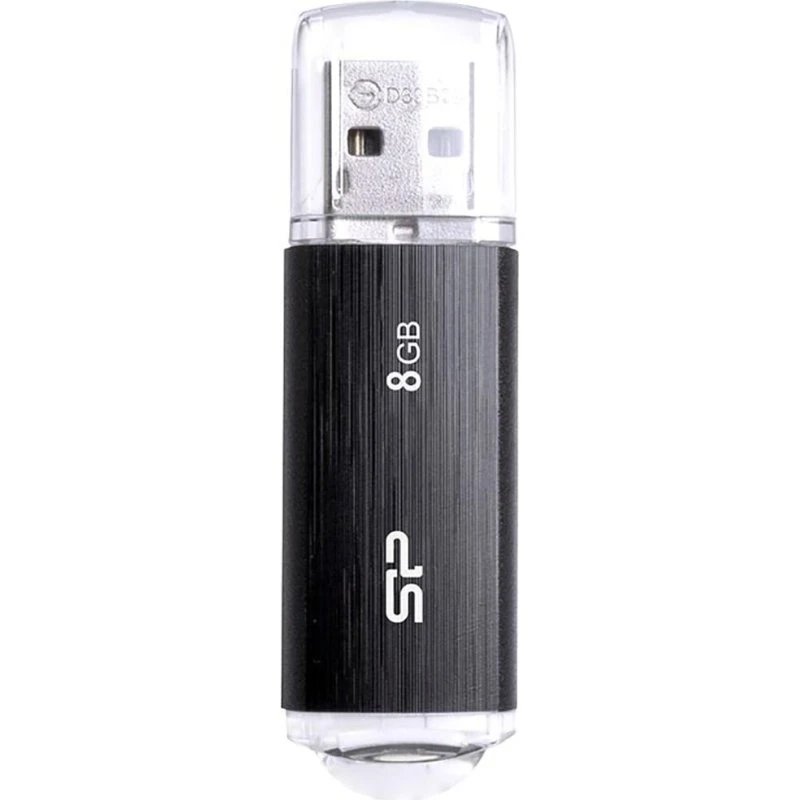 Silicon Power Ultima U02 8GB USB 2.0 - Sort