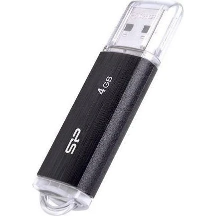 Silicon Power Ultima U02 4GB USB 2.0 - Sort