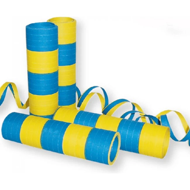 Brøndby IF Serpentiner gul/blå, papir