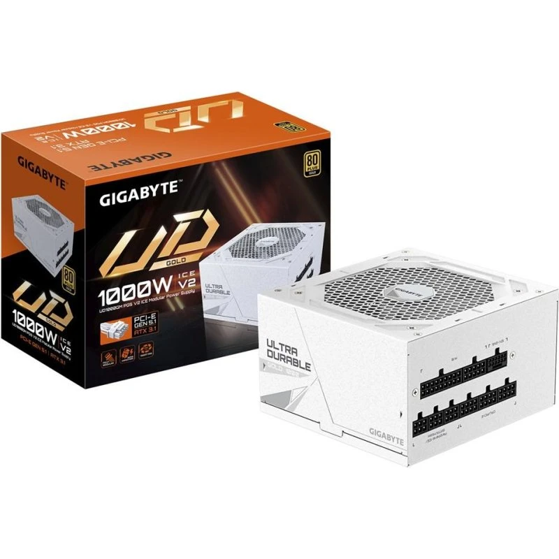 Gigabyte UD1000GM PG5 V2 ICE 1000W - 80 PLUS Gold (hvid)