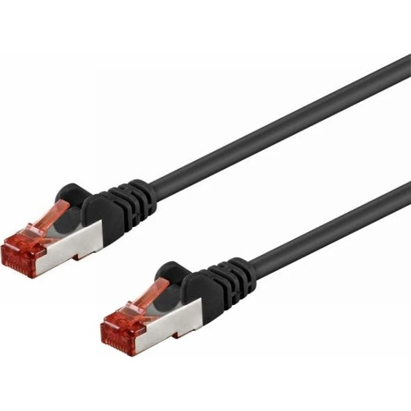 CAT6 S/FTP netværkskabel 2 m – Sort (LSZH, RJ45)