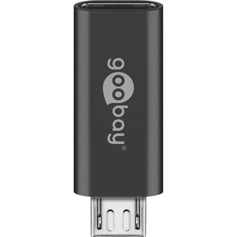 Goobay USB-C hun til Micro-USB 2.0 han - sort