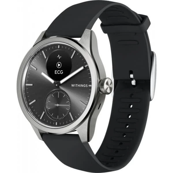 Withings ScanWatch 2 42 mm – Hybrid smartur, sort
