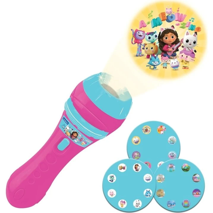 Lexibook Gabby's Dollhouse projektor og lommelygte, pink