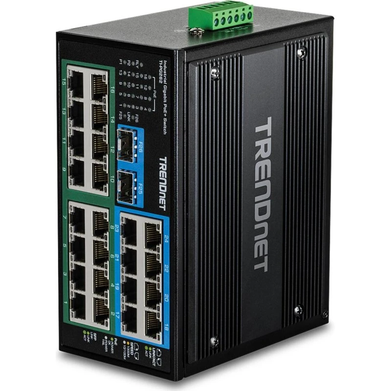 TRENDnet TI-PG262 26-port Industrial Gigabit PoE+ switch