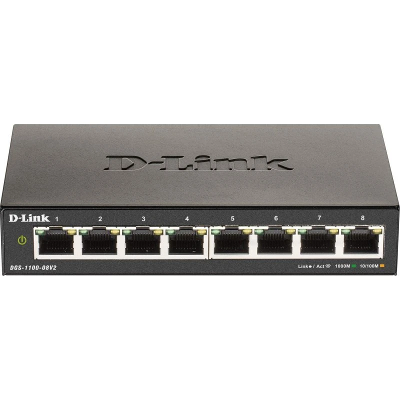 D-Link DGS-1100-08V2 8-port Smart Gigabit-switch
