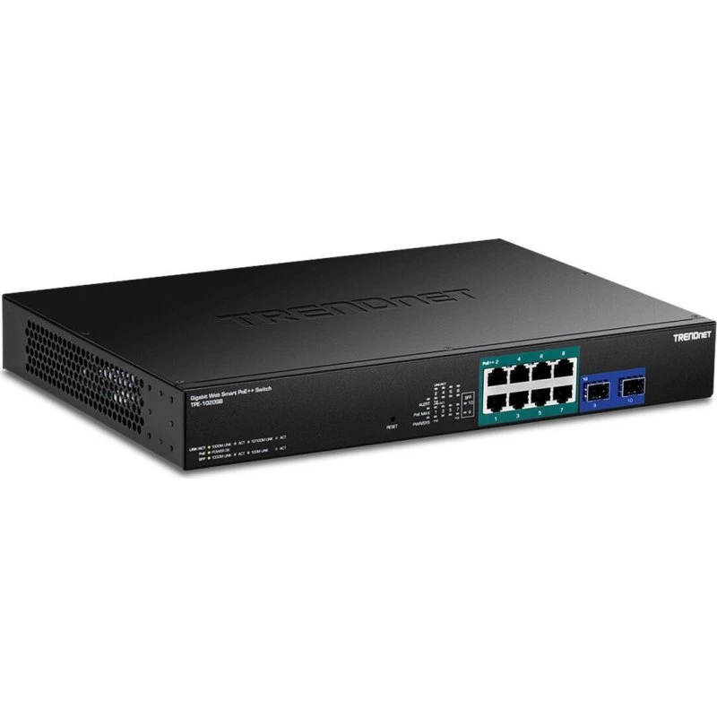 TRENDnet TPE-1020SB 8G PoE++ +2 SFP Smart Rack-switch