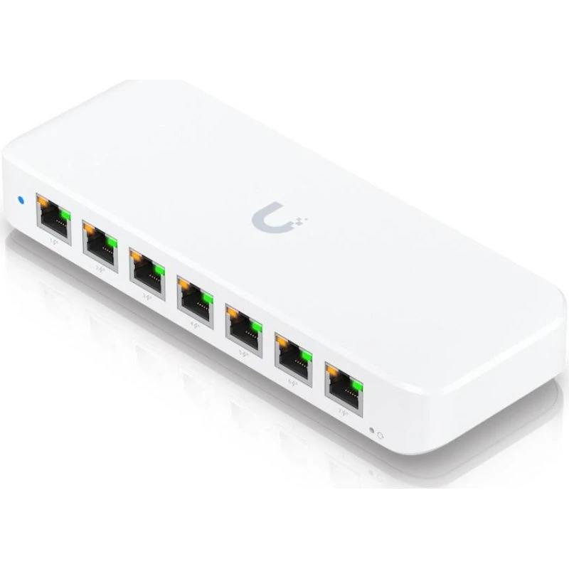 Ubiquiti UniFi USW‑Ultra 8‑port PoE Gigabit (hvid)
