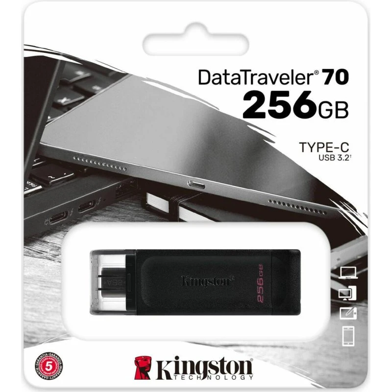 Kingston DataTraveler 70 USB-C 256 GB (USB 3.2 Gen 1)