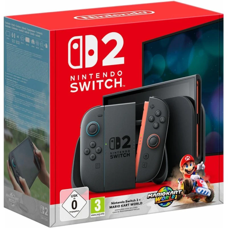 Nintendo Switch 2 (Sort) 256GB + Mario Kart World (Download)