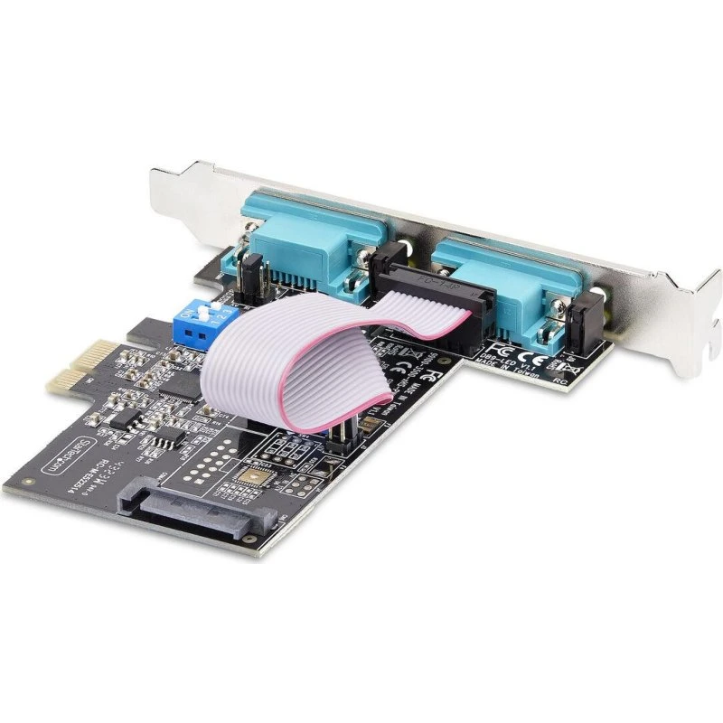 StarTech 2-Port PCIe serialkort RS232/422/485 (low-profile)